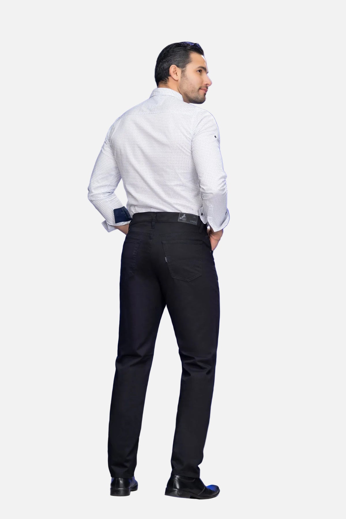 Pantalón drill Negro Hombre