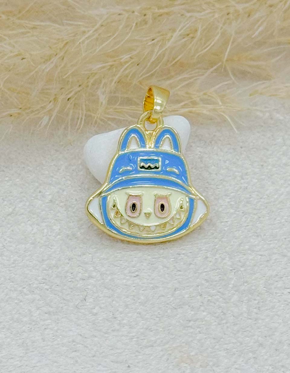 Dije Monstruito Azul Esmaltado