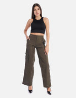 Pantalón cargo recto para mujer