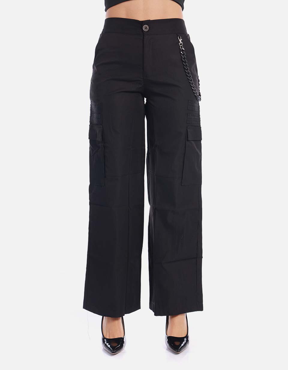 Pantalón cargo recto para mujer