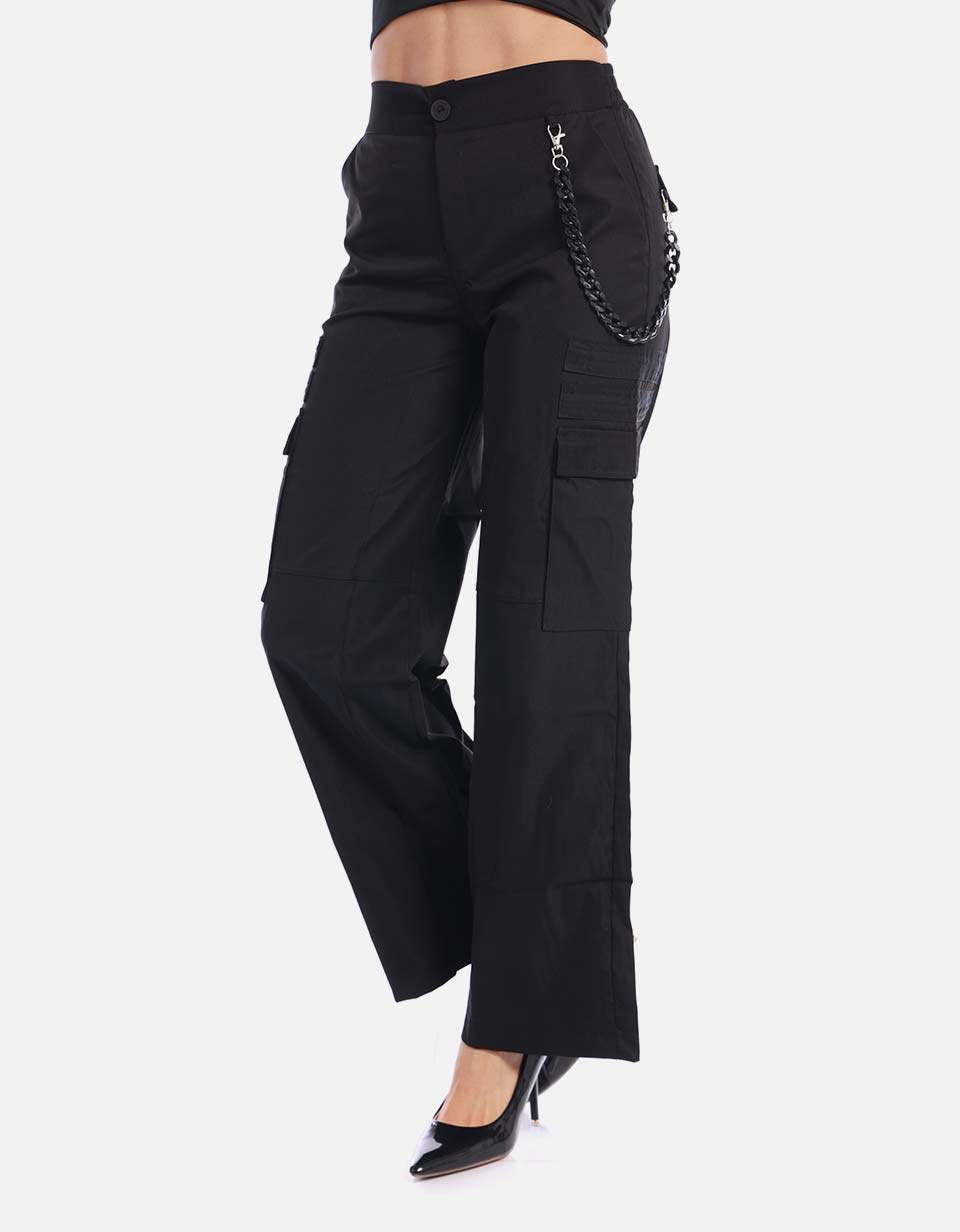 Pantalón cargo recto para mujer