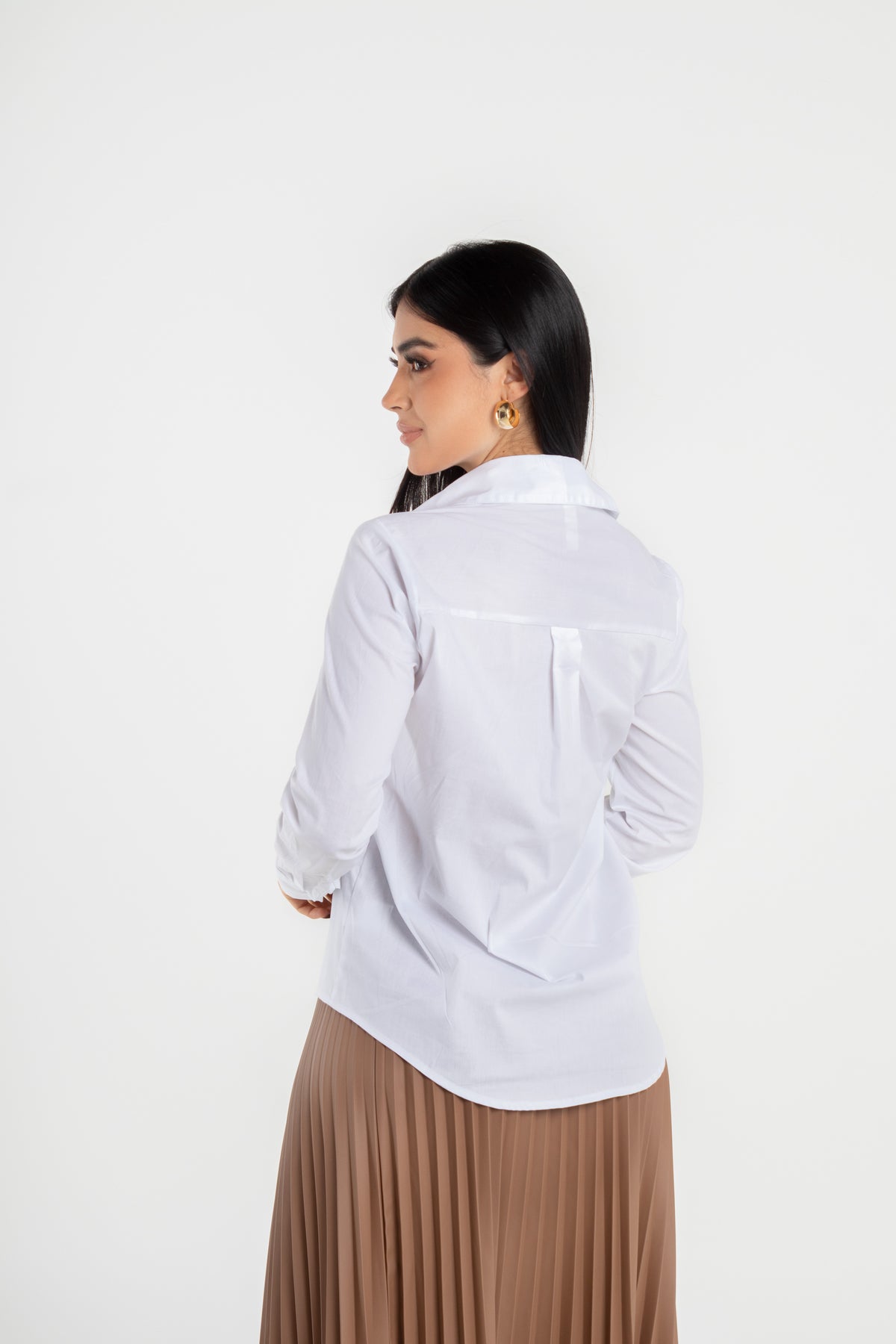 Camisa manga larga clásica femenina
