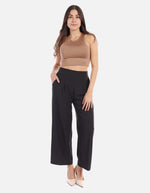 Pantalón amplio de silueta fluida para mujer