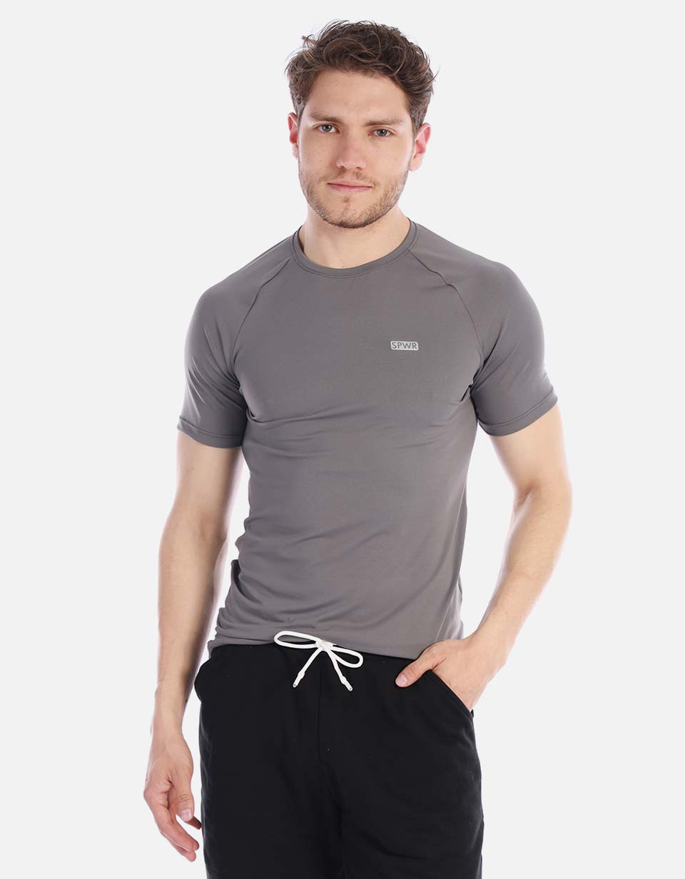 Camiseta licrada Hombre unicolor