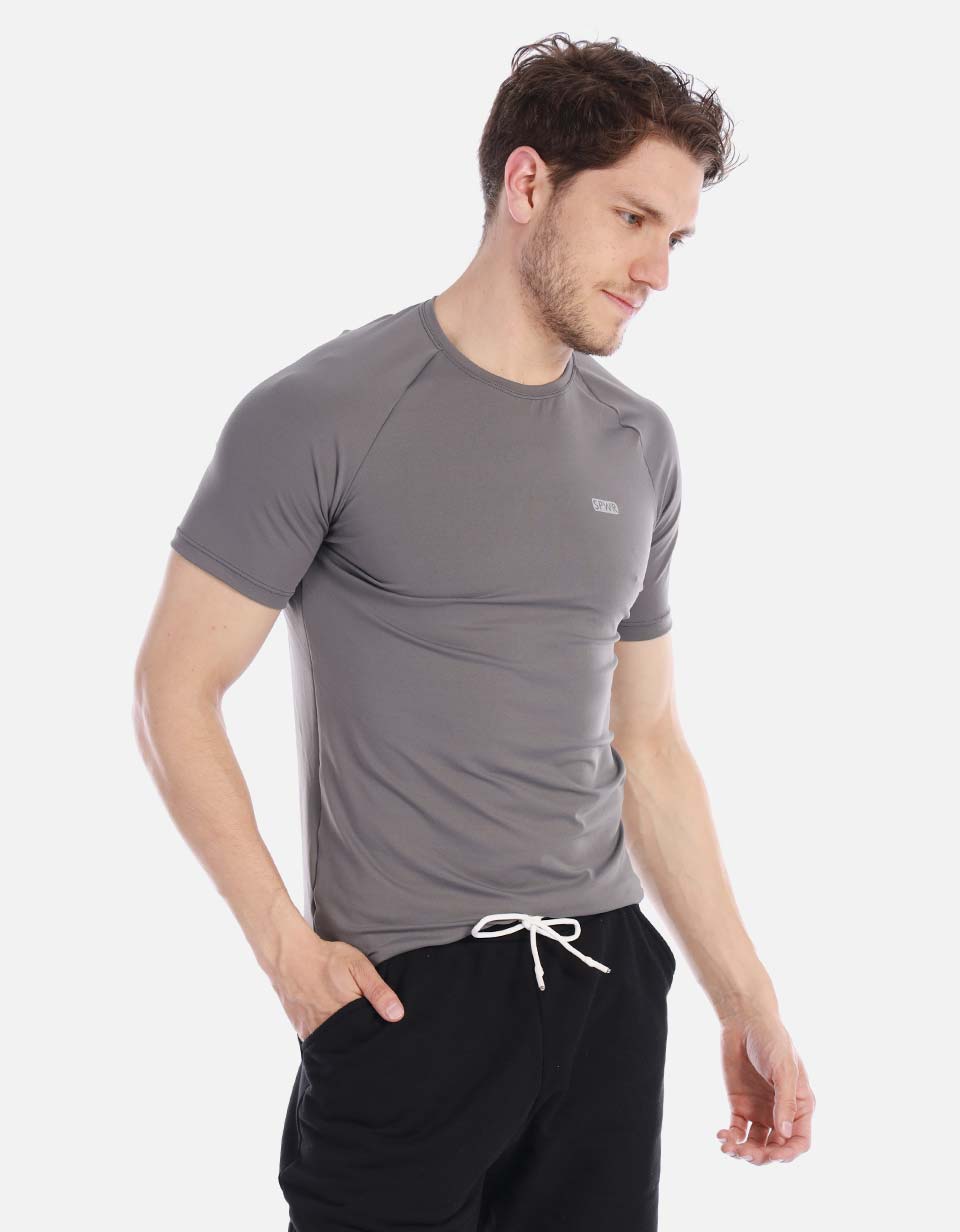 Camiseta licrada Hombre unicolor