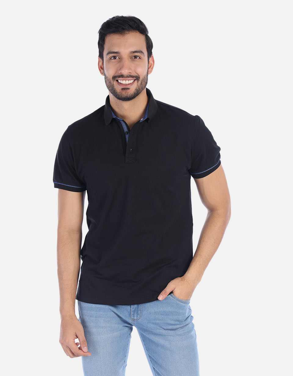 Polo para Hombre con contraste en cuello