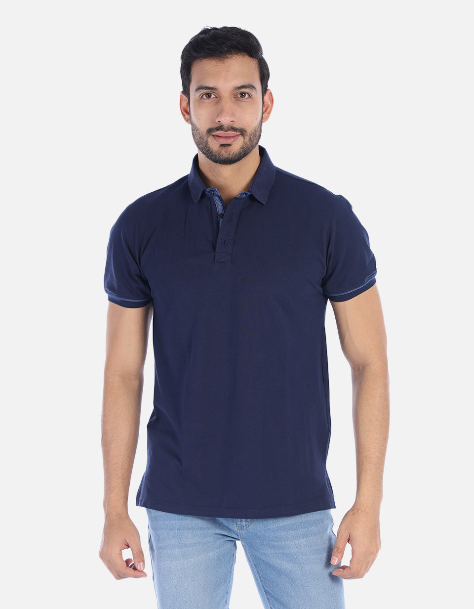 Polo para Hombre con contraste en cuello