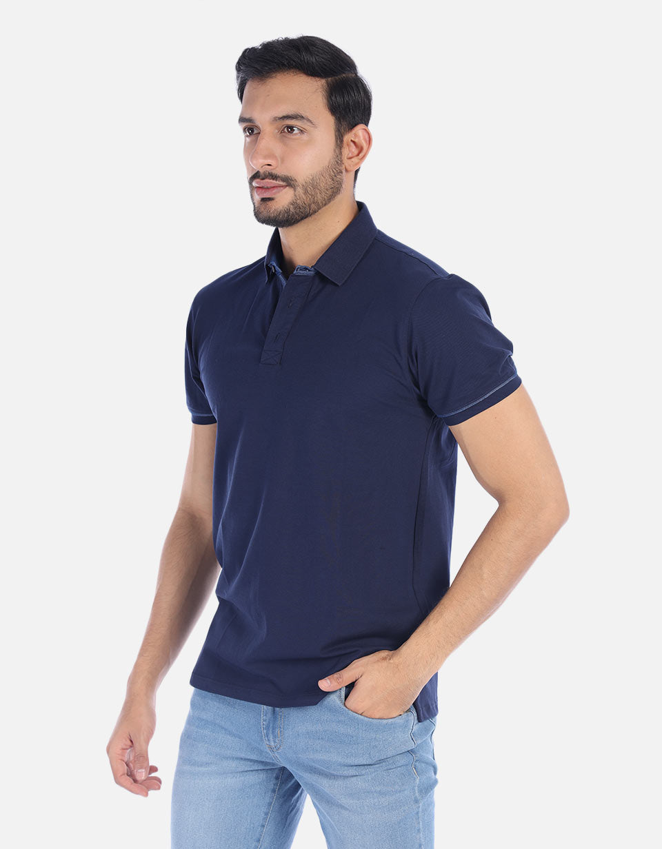 Polo para Hombre con contraste en cuello