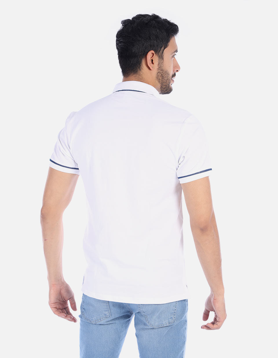 Polo para Hombre con contraste en cuello