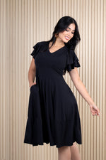 Vestido amplio con vuelo femenino