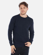 Suéter trenzado para hombre estilo clásico