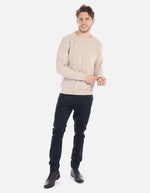 Suéter tejido para hombre cuello redondo
