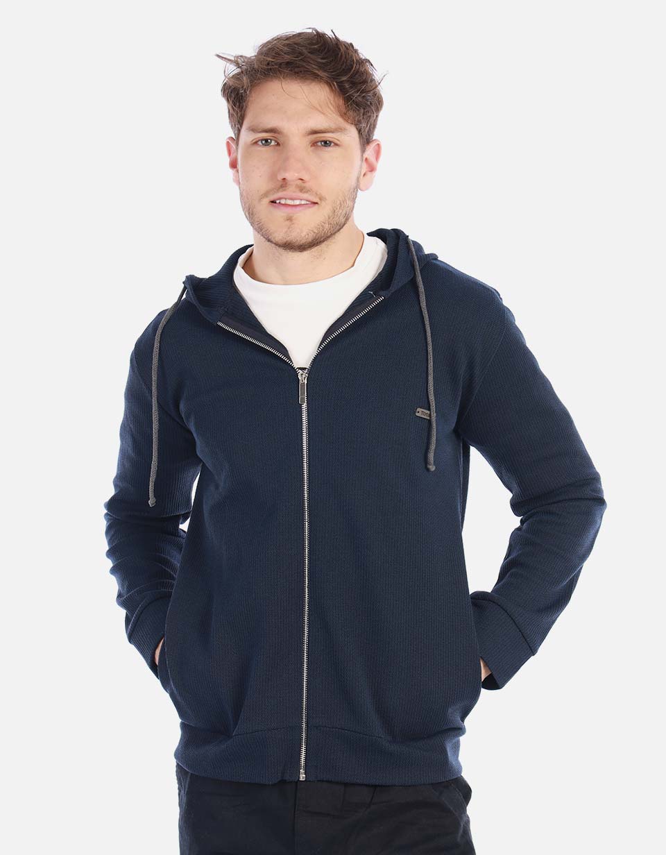 Chaqueta tejida para hombre Unicolor
