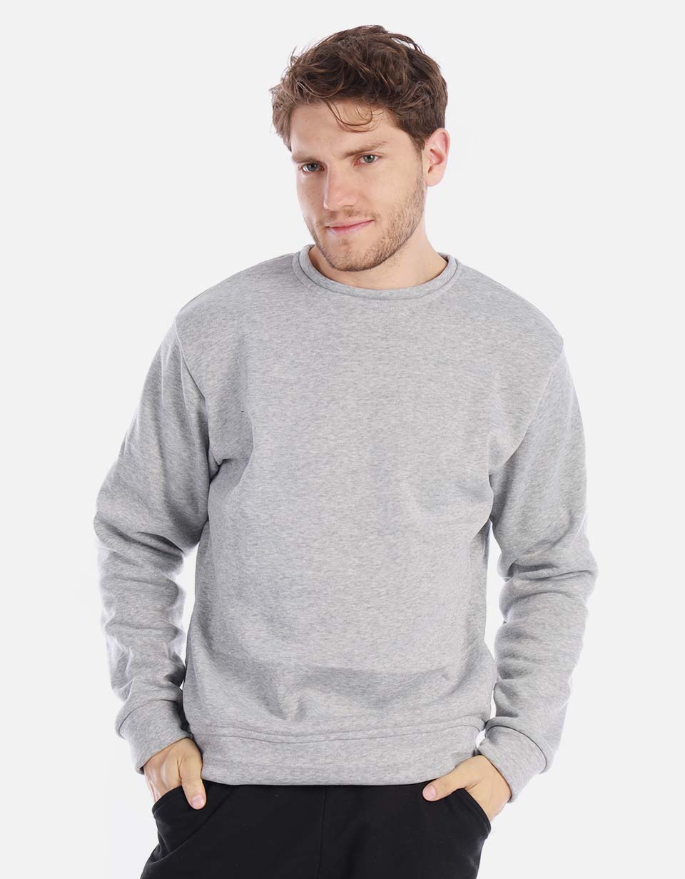 Buzo básico cuello redondo para hombre