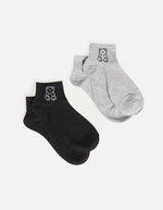 Medias mujer estampado de oso set x2