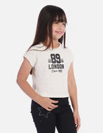 Blusa para niña con diseño moderno y tejido especial
