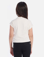 Blusa para niña con diseño moderno y tejido especial