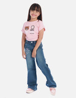 Crop top infantil estampado para niña