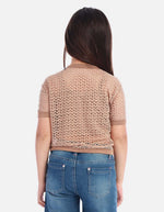 Blusa infantil calada para niña con estilo moderno