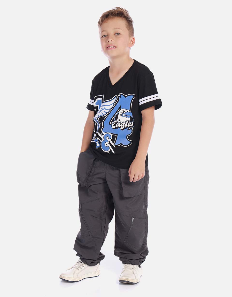 Jogger cargo infantil con ajuste flexible y durable