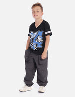Jogger cargo infantil con ajuste flexible y durable