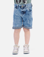 Bermuda infantil denim resistente y cómoda
