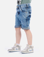 Bermuda infantil denim resistente y cómoda