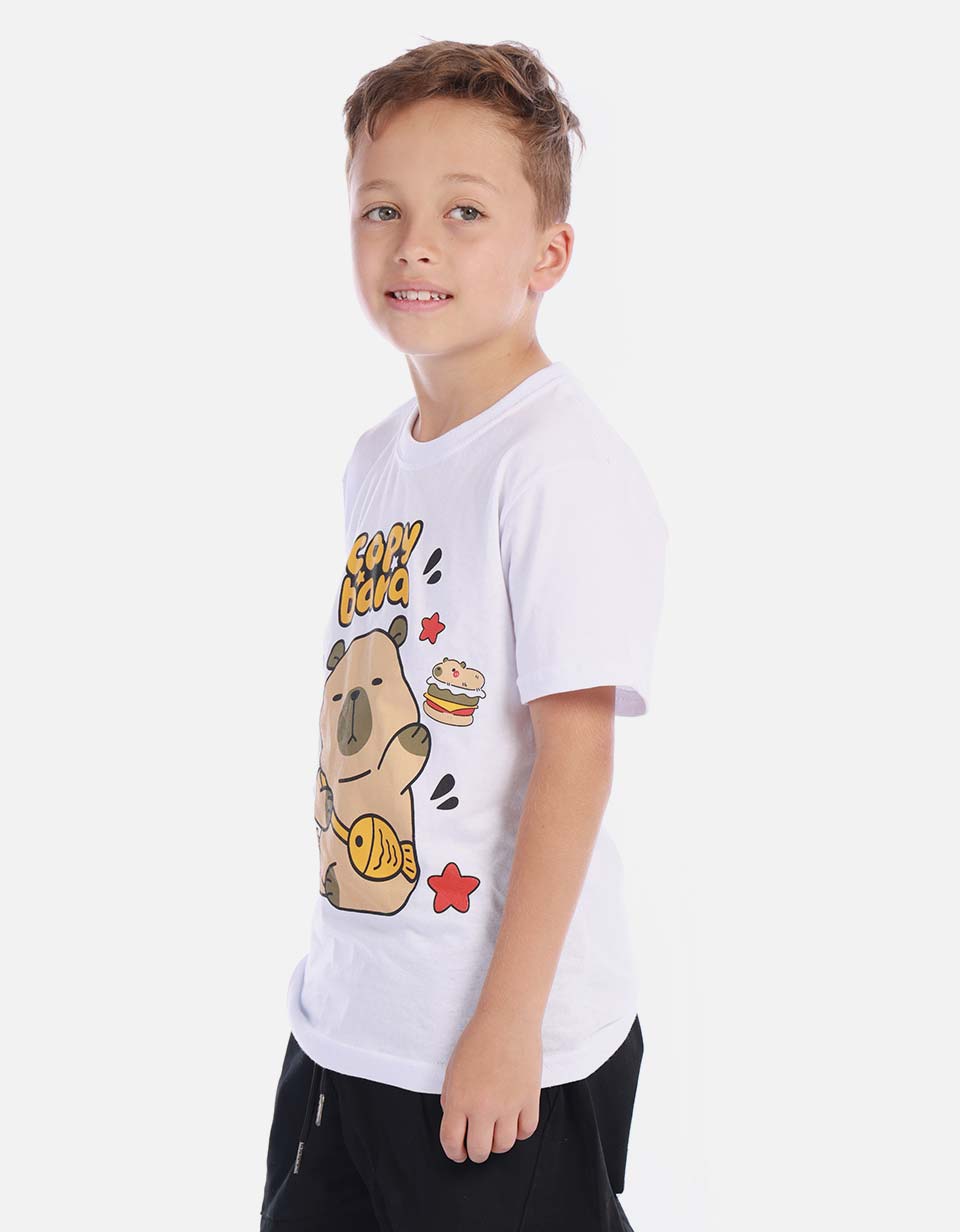 Camiseta infantil Capybara divertida y cómoda