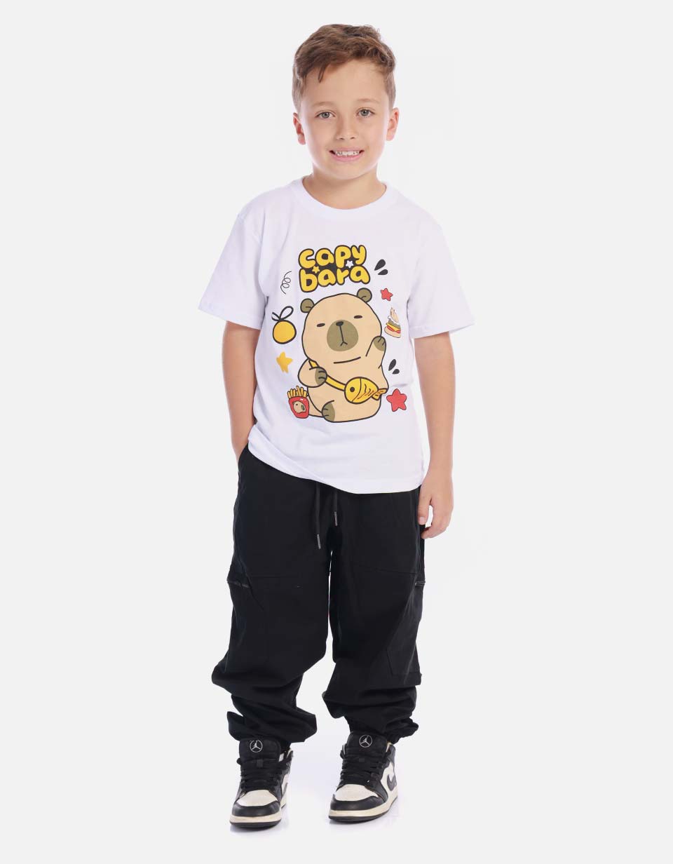 Camiseta infantil Capybara divertida y cómoda
