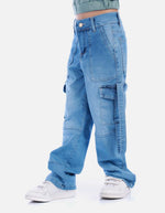 Jean Cargo para Niña Cómodo y Resistente