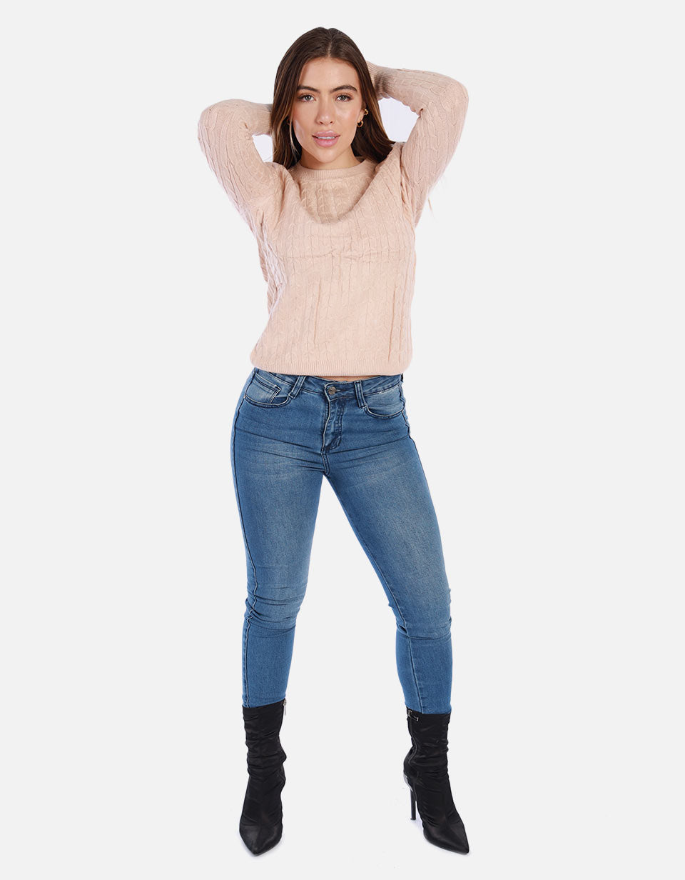 Saco Tejido de Botones para Mujer