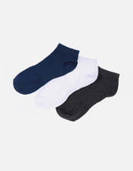 Pack de 3 Medias Tobilleras Unicolor para Mujer