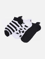 Pack de 3 de Medias Tobilleras con Estampado de Vaca