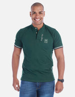 Camiseta tipo polo cuello mao Hombre
