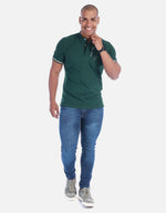 Camiseta tipo polo cuello mao Hombre