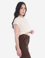 Camiseta crop femenina Moderna