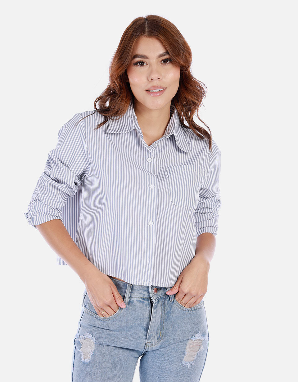 Camisa de rayas para mujer