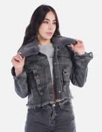 Chaqueta femenina tipo Denim