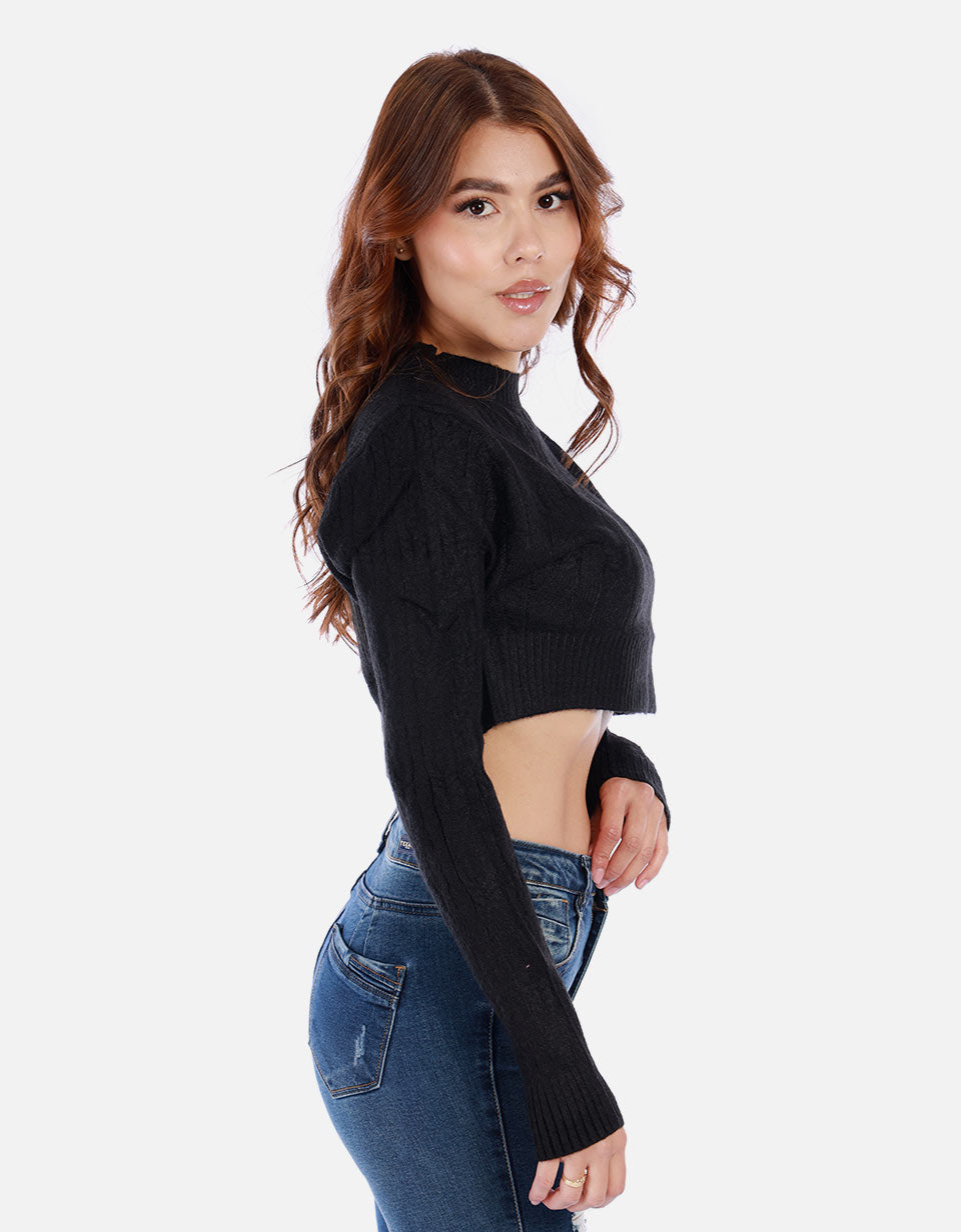 Saco corto tejido para mujer