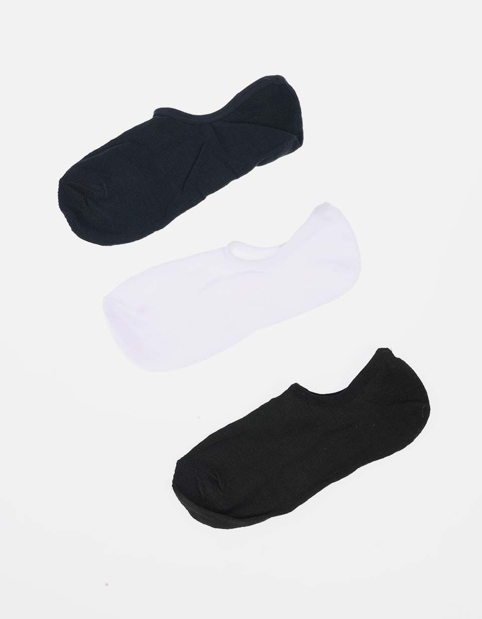 Pack X3 Media tobillera unicolor para Mujer