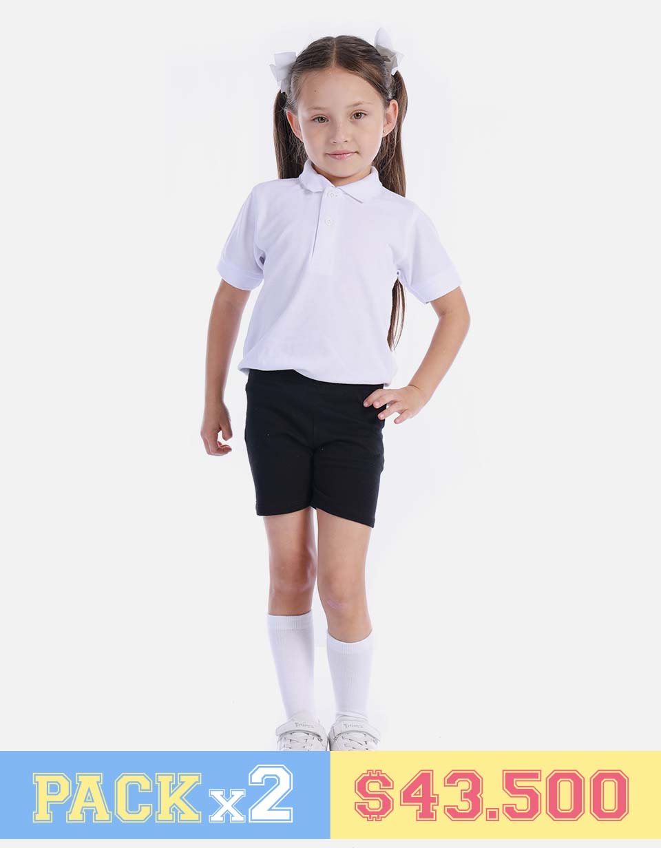 Pack X2 Camiseta Polo Colegial