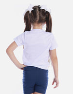 Camiseta acanalada cuello redondo Colegial