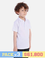 Pack X3 Camiseta Polo Colegial