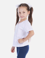 Camiseta basica cuello V Colegial