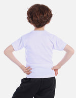 Camiseta acanalada cuello V Colegial