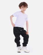 Camiseta acanalada cuello V Colegial