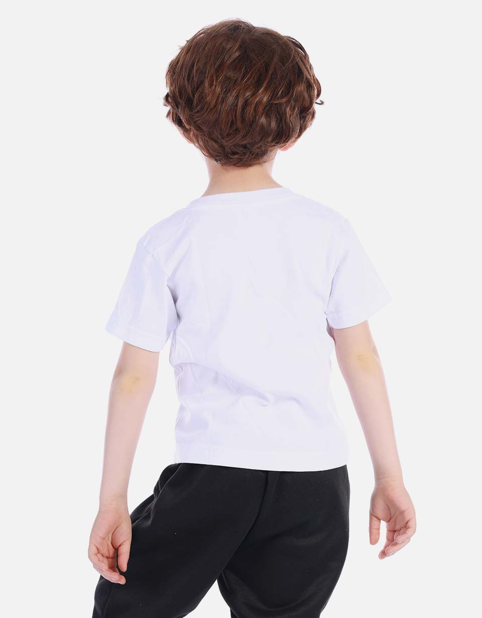 Camiseta basica cuello V Colegial