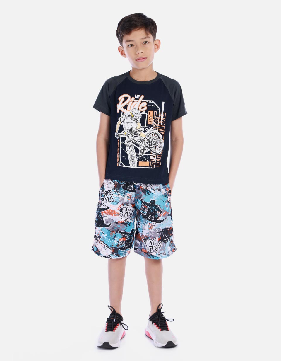 Conjunto niño camiseta + bermuda
