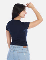 Camiseta Básica Femenina Cómoda y Versátil