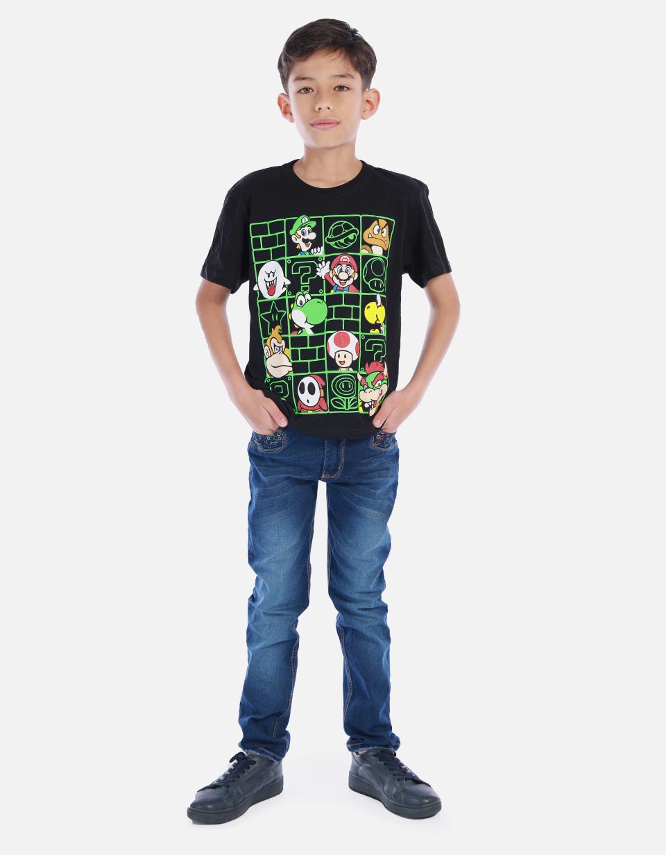 Camiseta Mario Bross para Niño